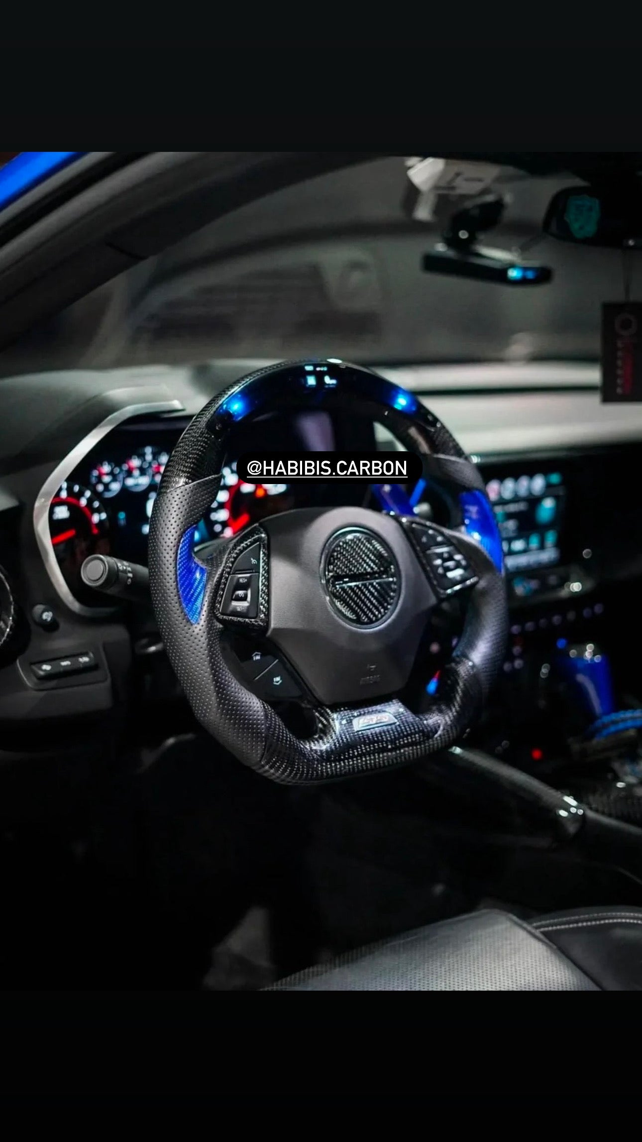 2016+ 6th Gen Chevrolet Camaro Carbon Fiber Steering Wheel