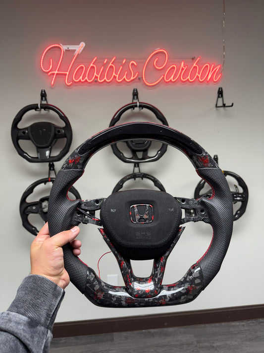 2017+ 10th Gen Honda Accord Carbon Fiber Steering Wheel