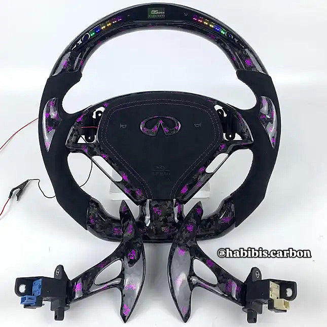 Infiniti G37 Custom Carbon Fiber Steering Wheel