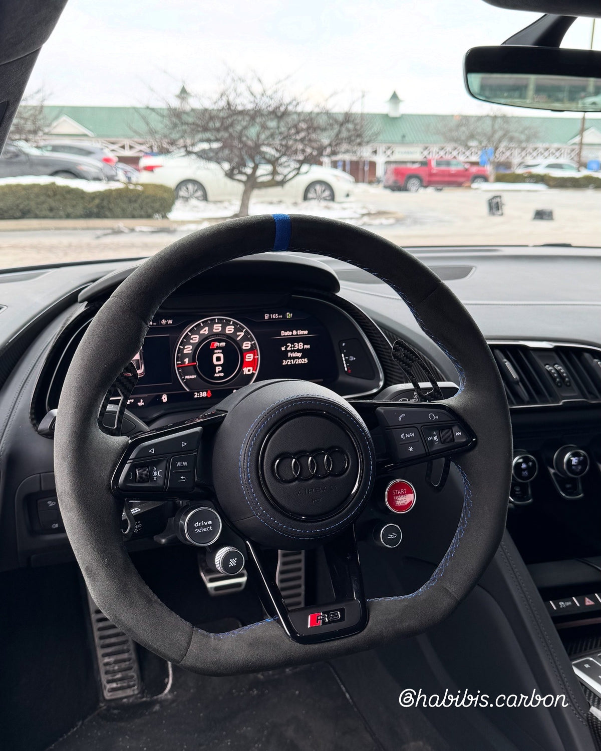 Carbon fiber steering wheel for 2016+ Audi R8 and TT