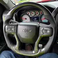 2019+ Chevrolet Silverado/GMC Sierra Carbon Fiber Steering Wheel