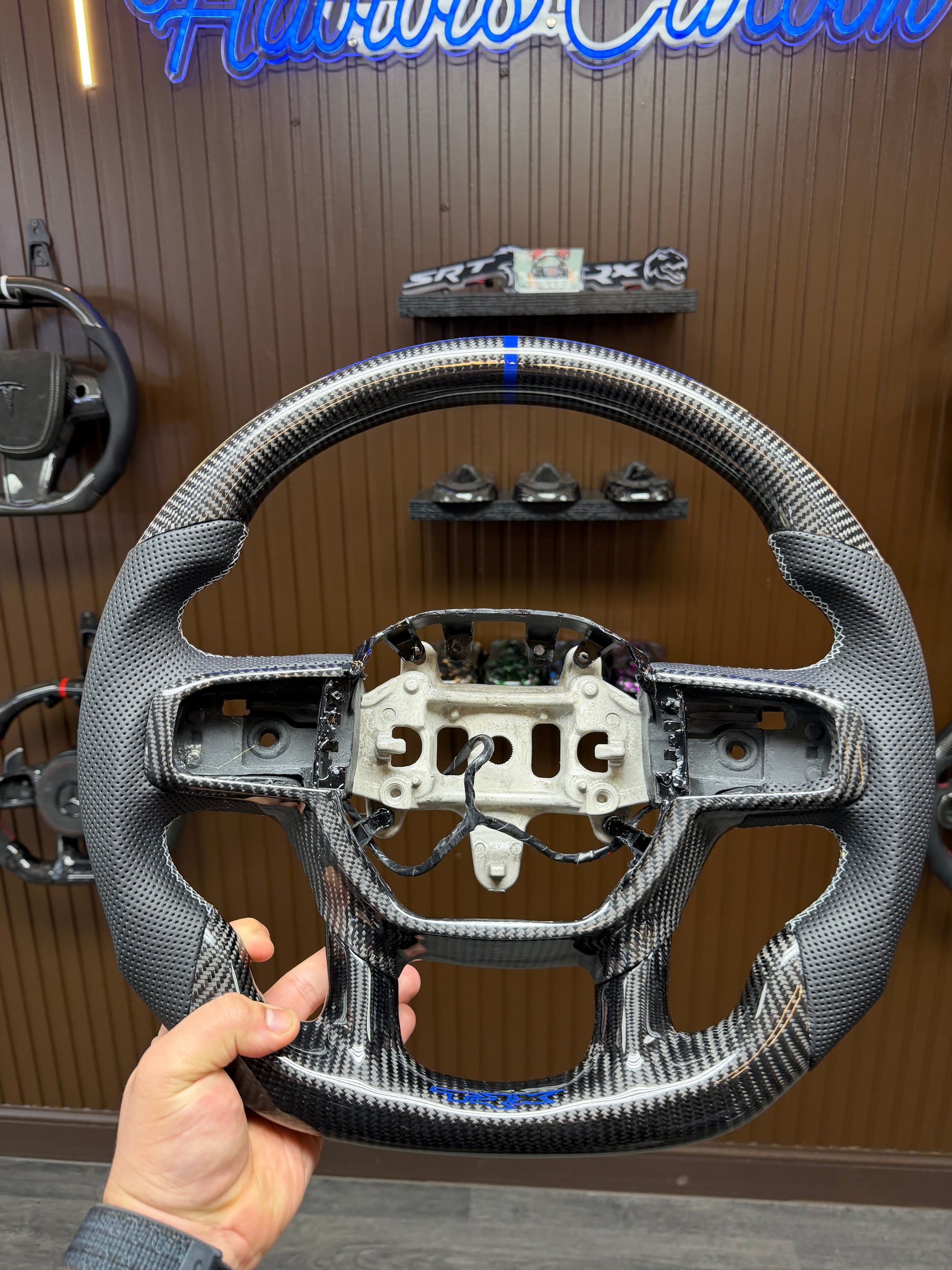 2021+ Dodge RAM TRX/GT/RHO Carbon Fiber Steering Wheel