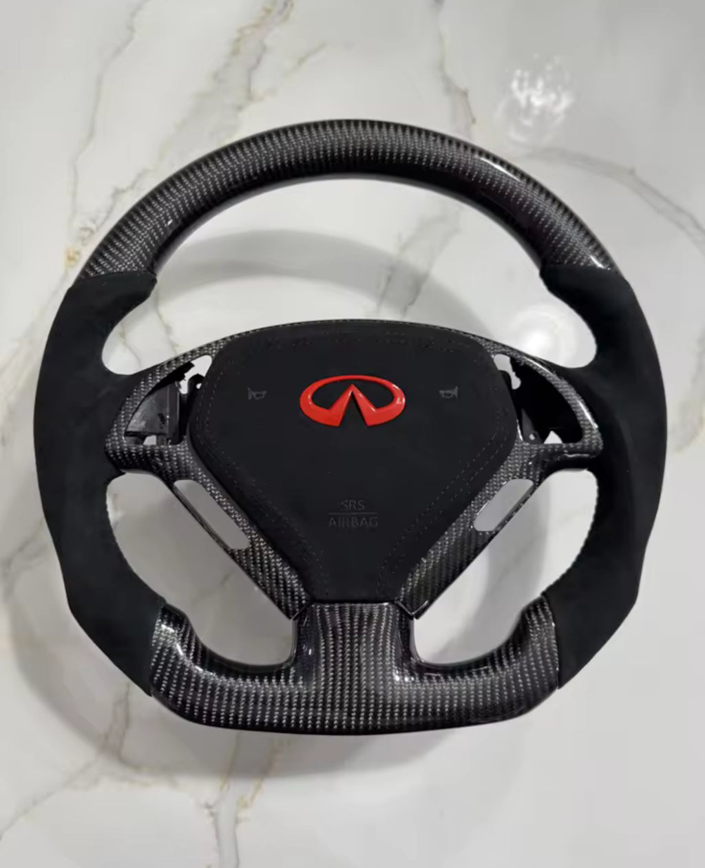 Infiniti G37 Custom Carbon Fiber Steering Wheel