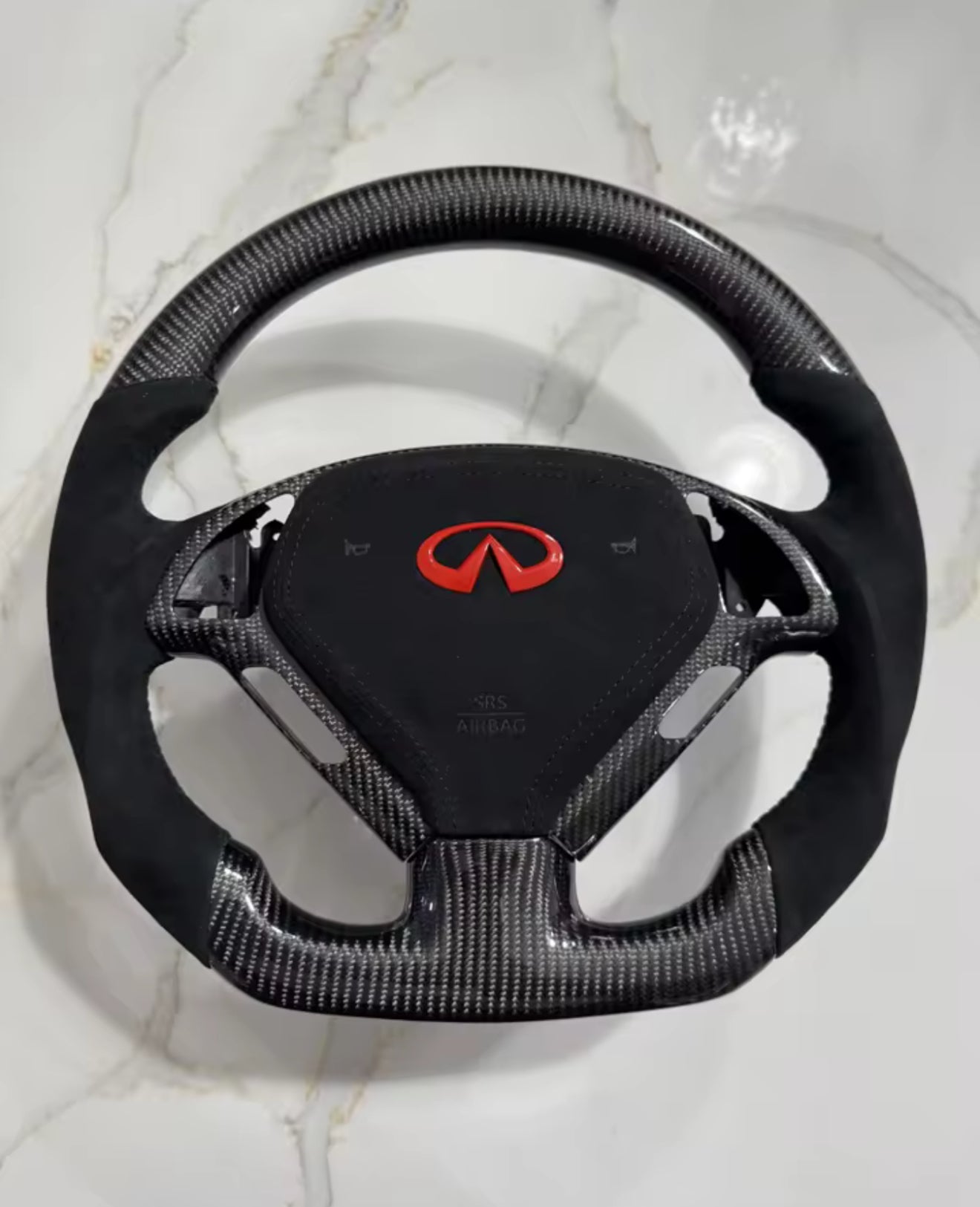 Infiniti G37 Custom Carbon Fiber Steering Wheel