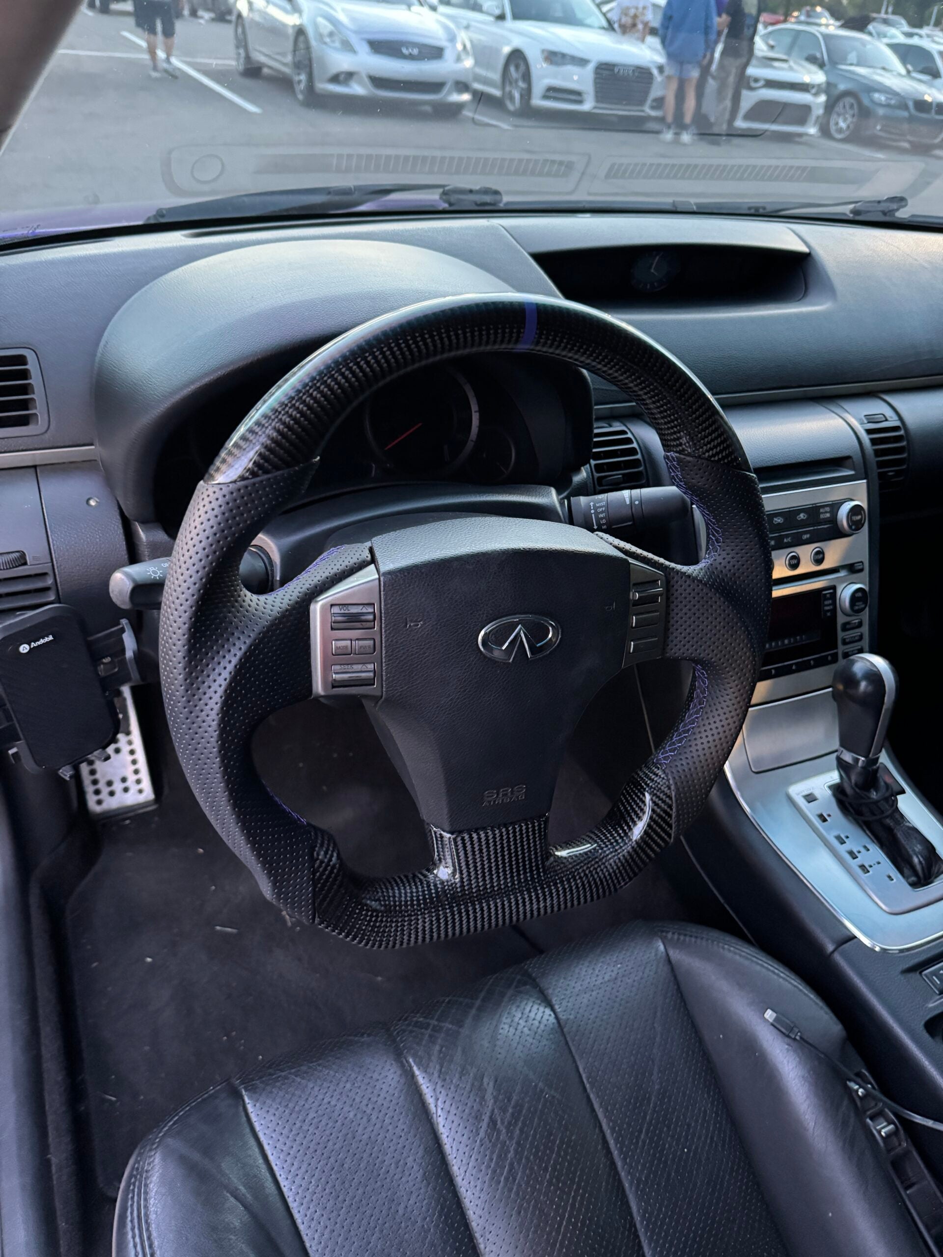 Infiniti G35 Custom Carbon Fiber Steering Wheel