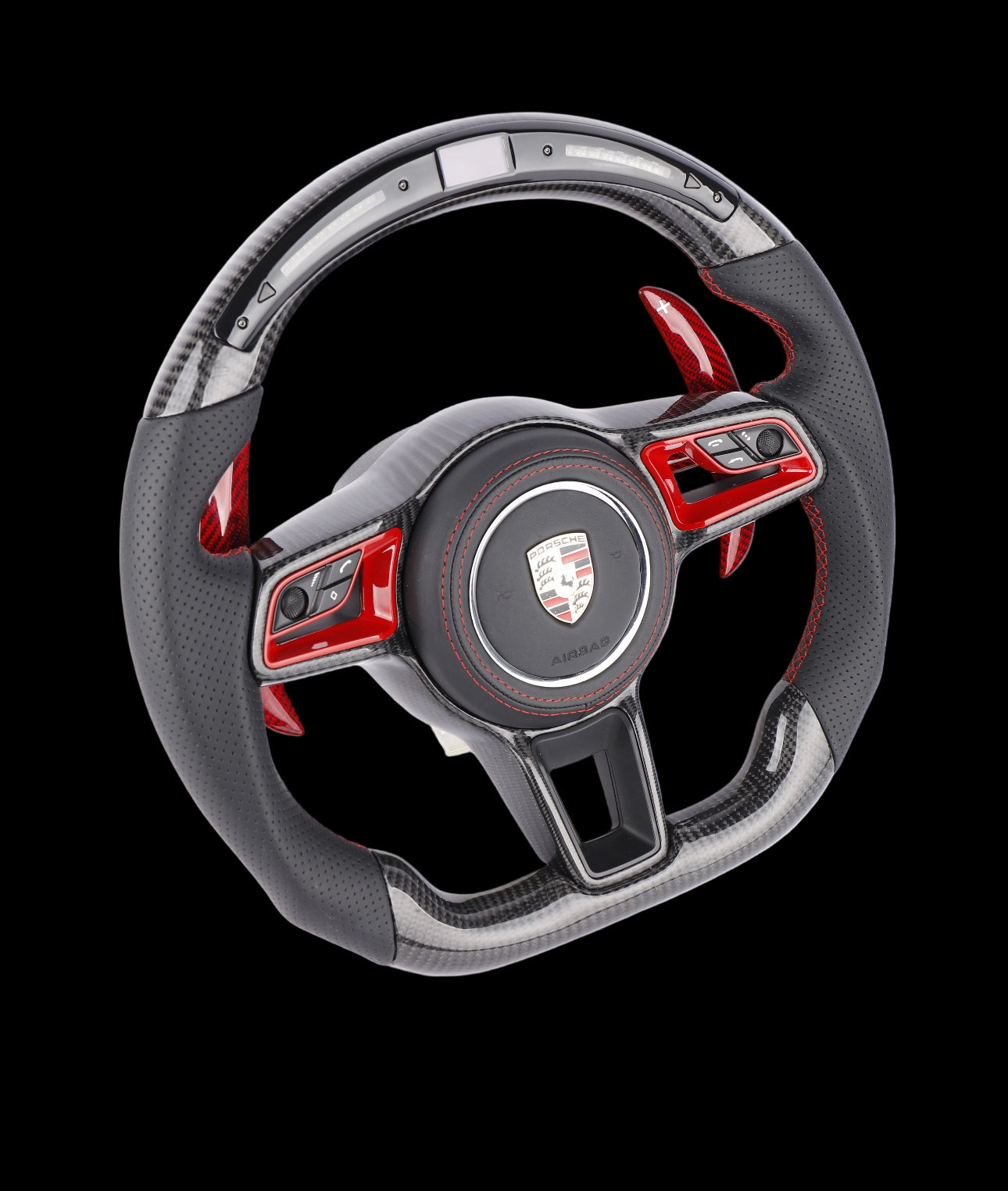 Porsche Macan Custom Carbon Fiber Steering Wheel for 2017+