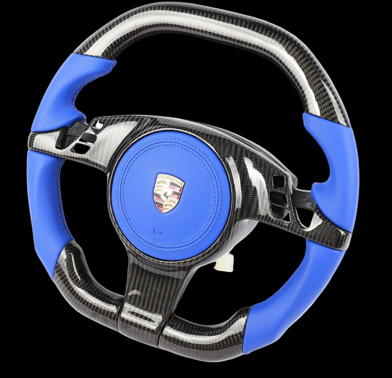 Porsche 911, Cayman, and Panamera Custom Carbon Fiber Steering Wheel for 2009+