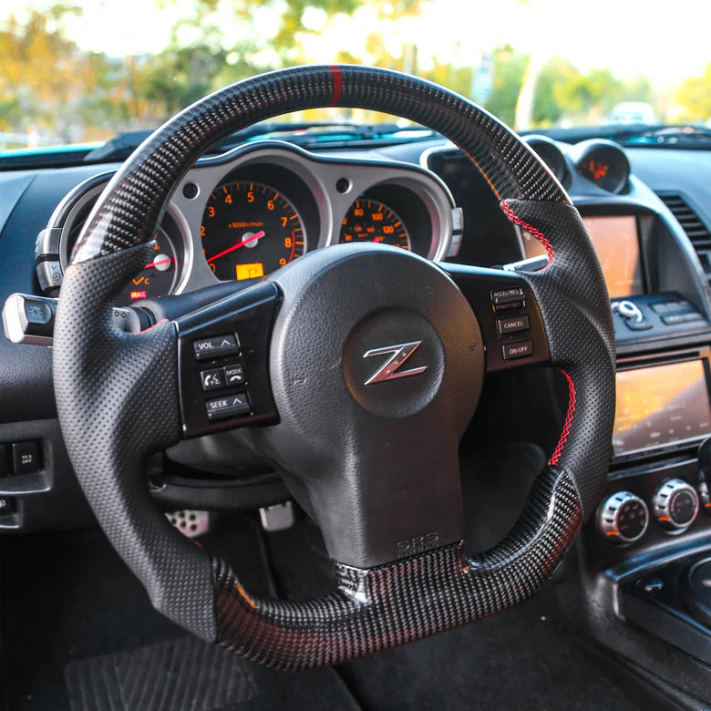 Nissan 350z Custom Carbon Fiber Steering Wheel