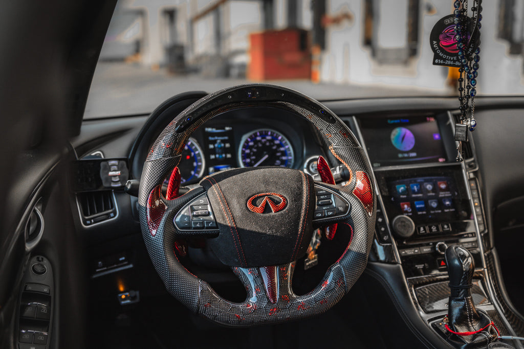 Infiniti Q50 2014-2017 Custom Carbon Fiber Steering Wheel