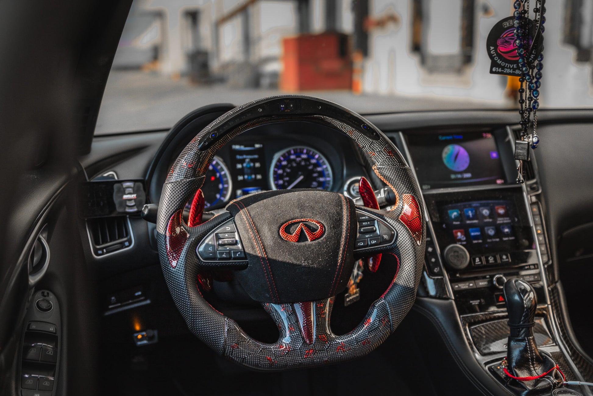 Infiniti Q50 2014-2017 Custom Carbon Fiber Steering Wheel
