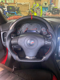 Chevy C6 Custom Carbon Fiber Steering Wheel