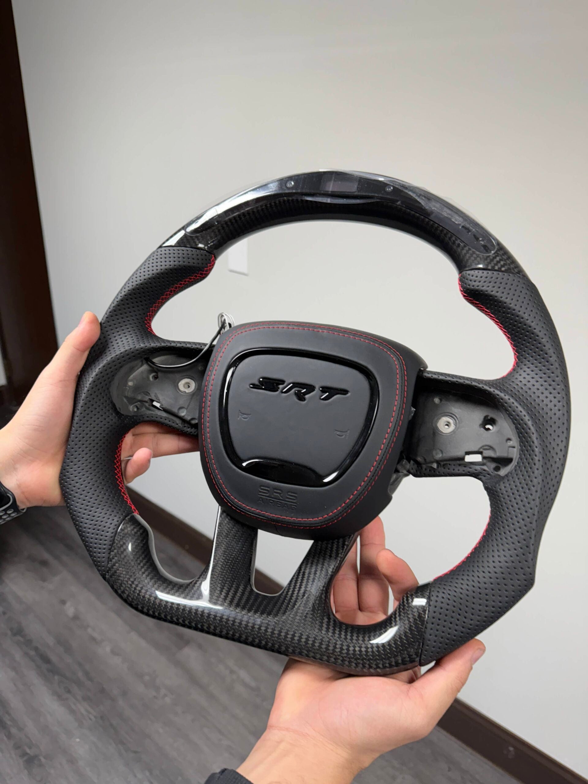 Custom Dodge Carbon Fiber Steering Wheel (2015-2023)