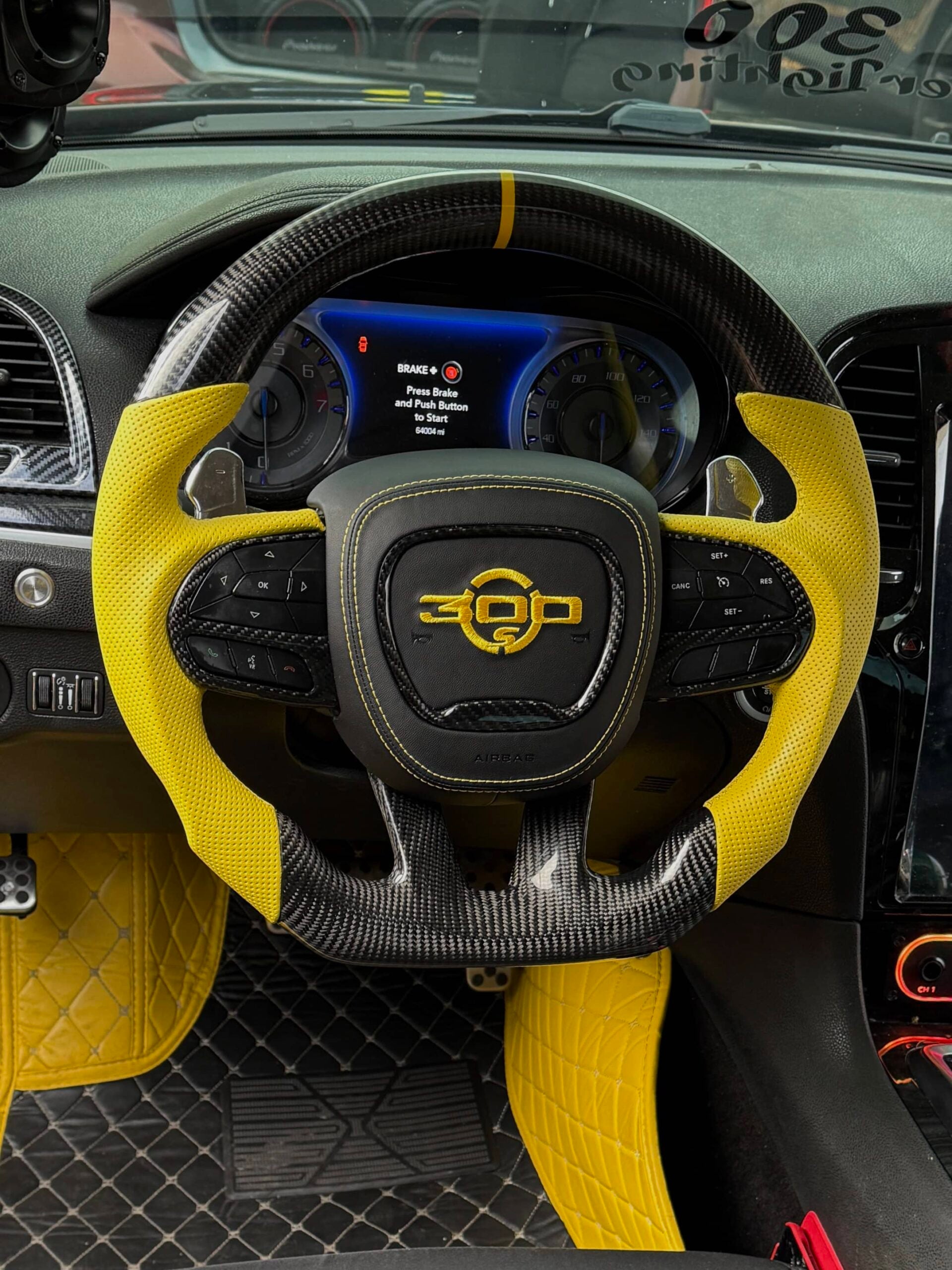 Custom Dodge Carbon Fiber Steering Wheel (2015-2023)