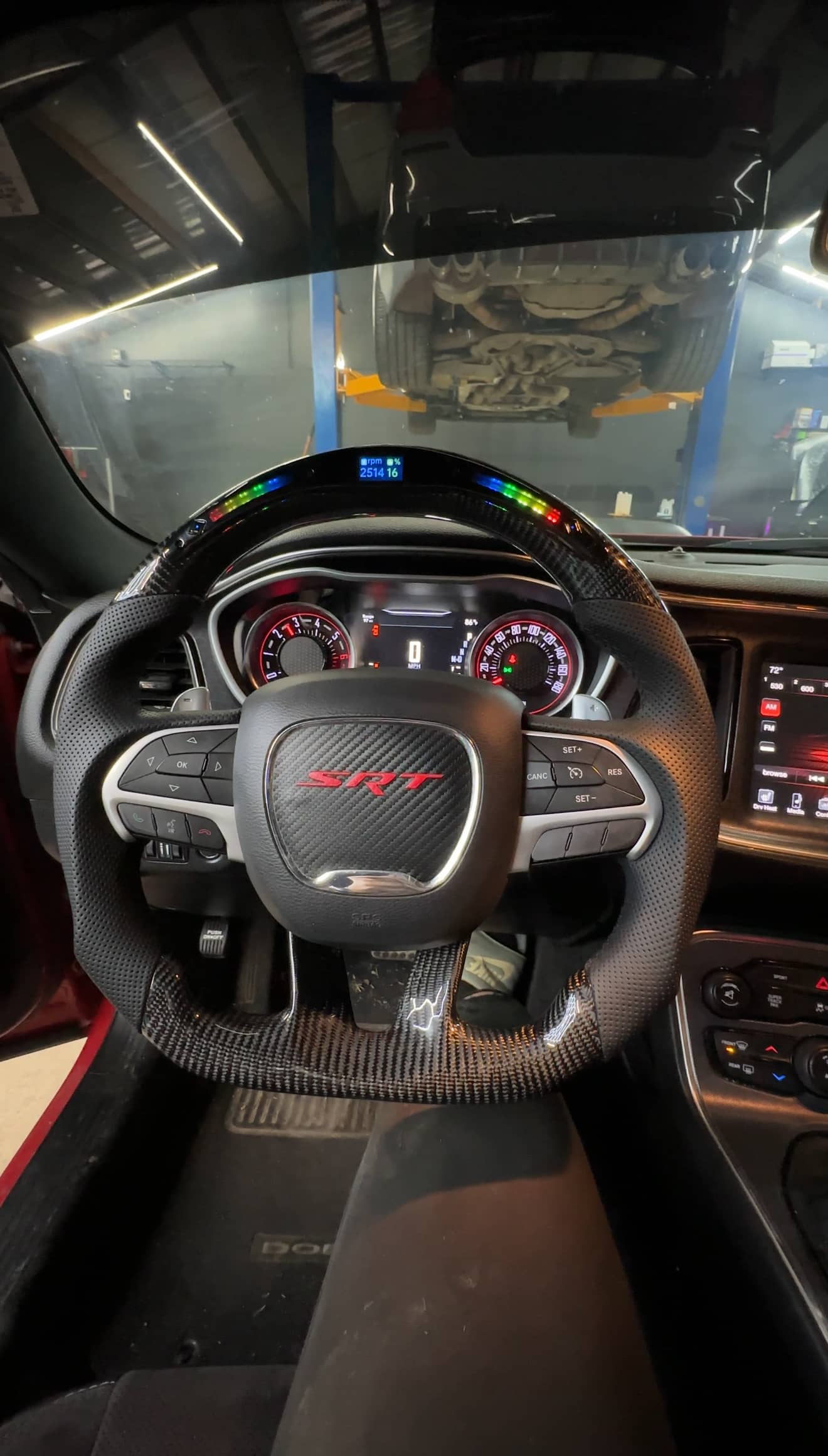 Custom Dodge Carbon Fiber Steering Wheel (2015-2023)