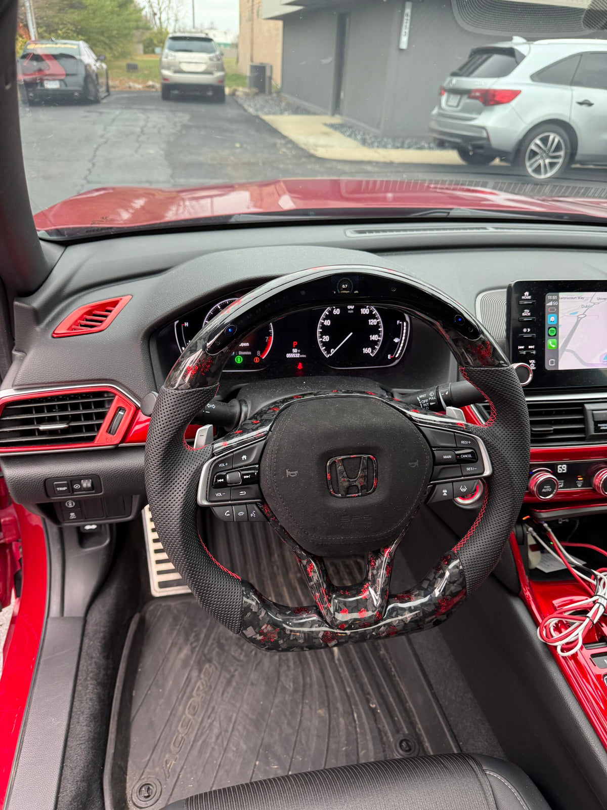 2017+ 10th Gen Honda Accord Carbon Fiber Steering Wheel