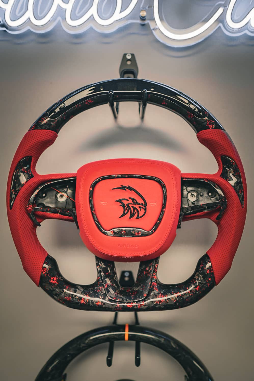 Custom Dodge Carbon Fiber Steering Wheel (2015-2023)