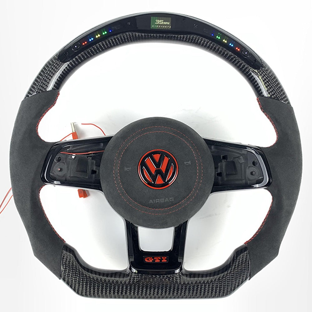 2015-2021 Volkswagen-VW Golf MK7 GTI-R-Jetta GLI Carbon Fiber Steering Wheel