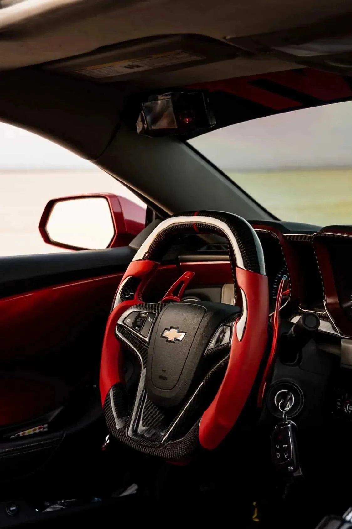 2012-2015 Chevrolet Camaro Custom Carbon Fiber Steering Wheel
