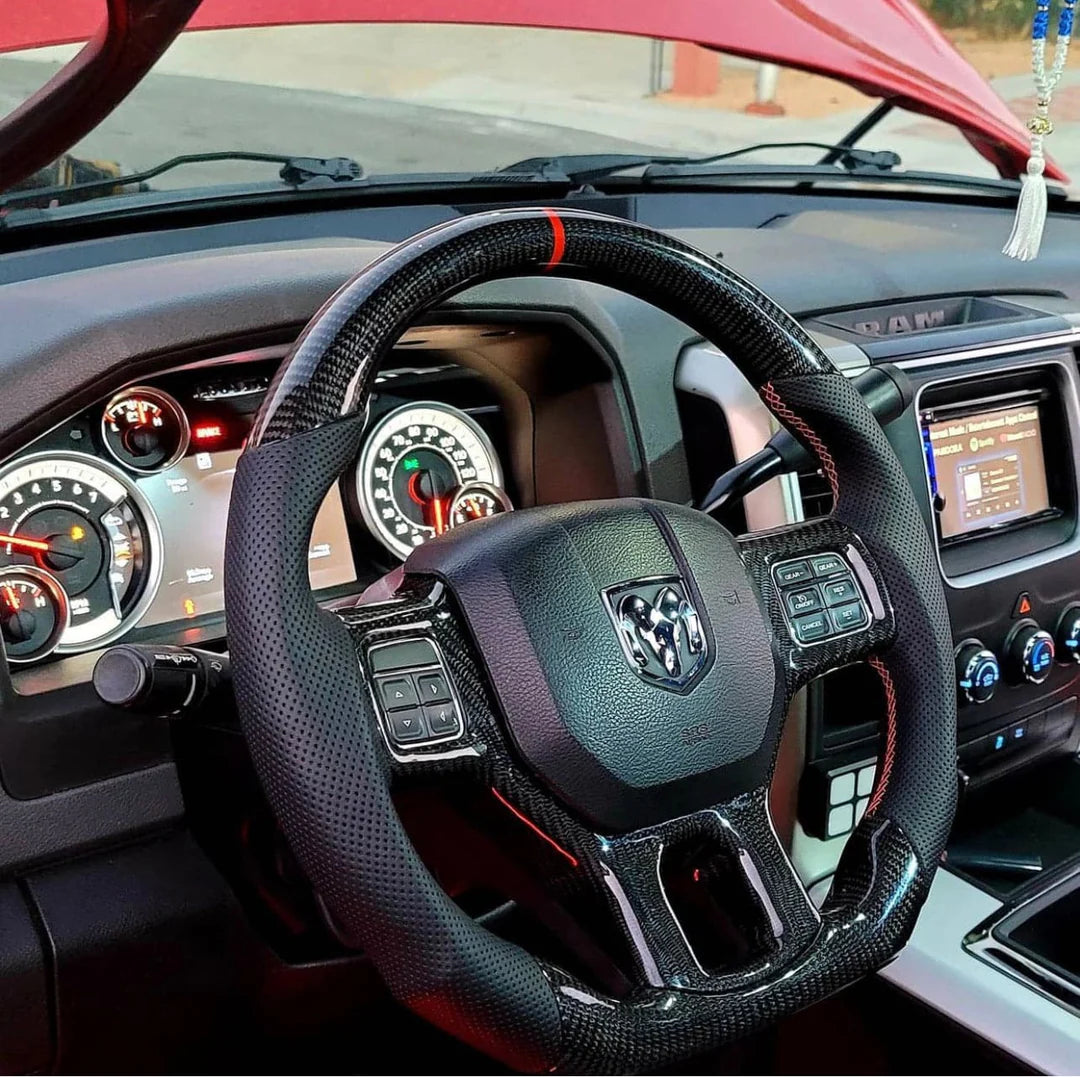 2012+ Ram 1500/2500/3500 Custom Carbon Fiber Steering Wheel