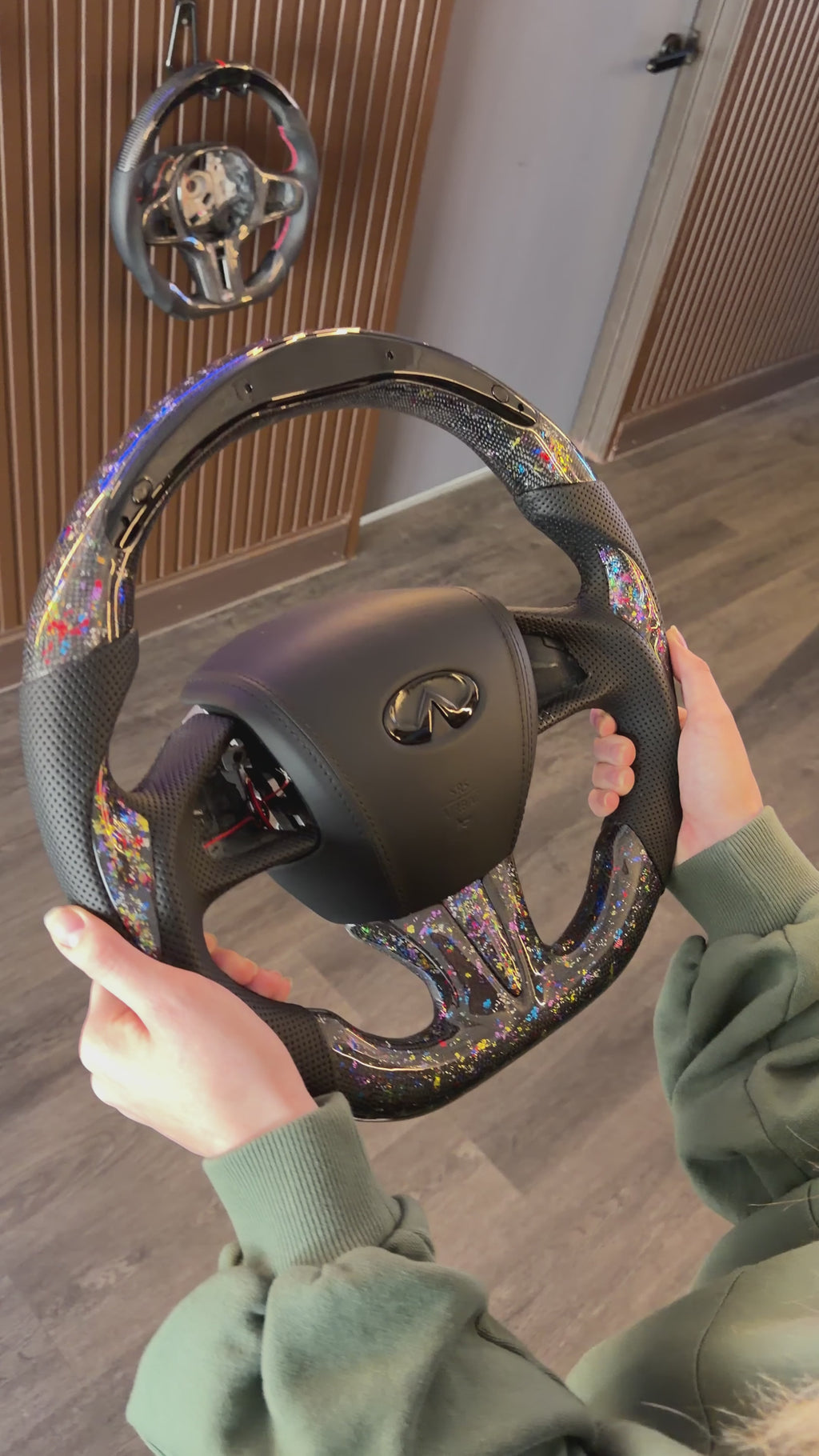 Infiniti Q50 2014-2017 Custom Carbon Fiber Steering Wheel