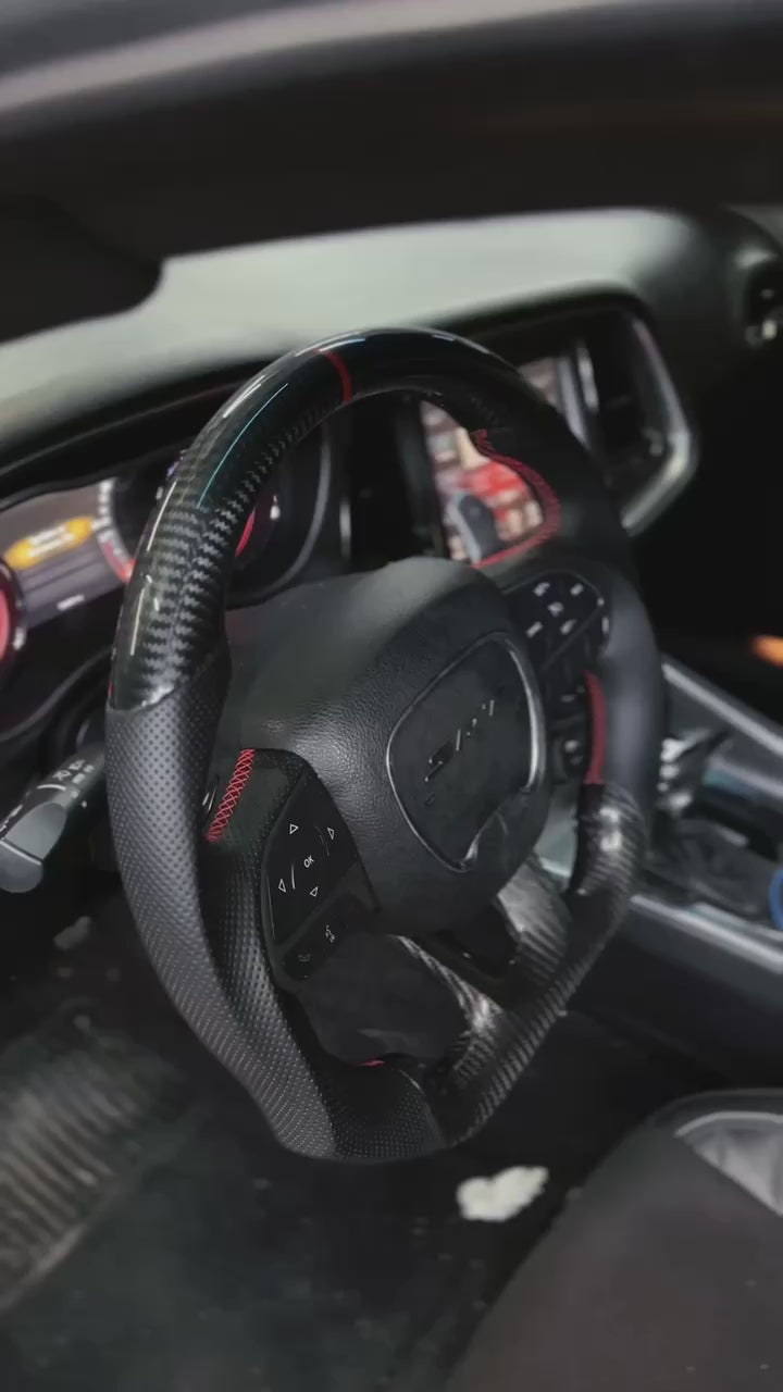 In stock Dodge charger/challenger carbon Fiber Steering wheel for 2015-2023