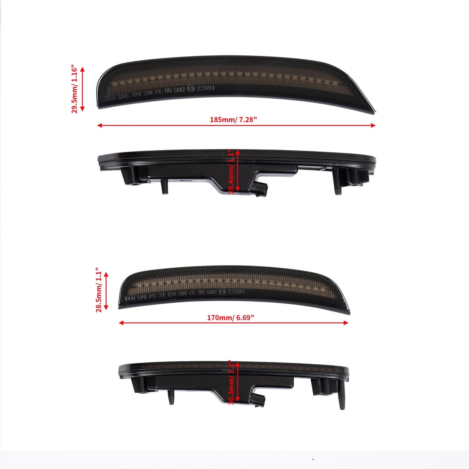 Chrysler 300 Side Markers– Set of 4